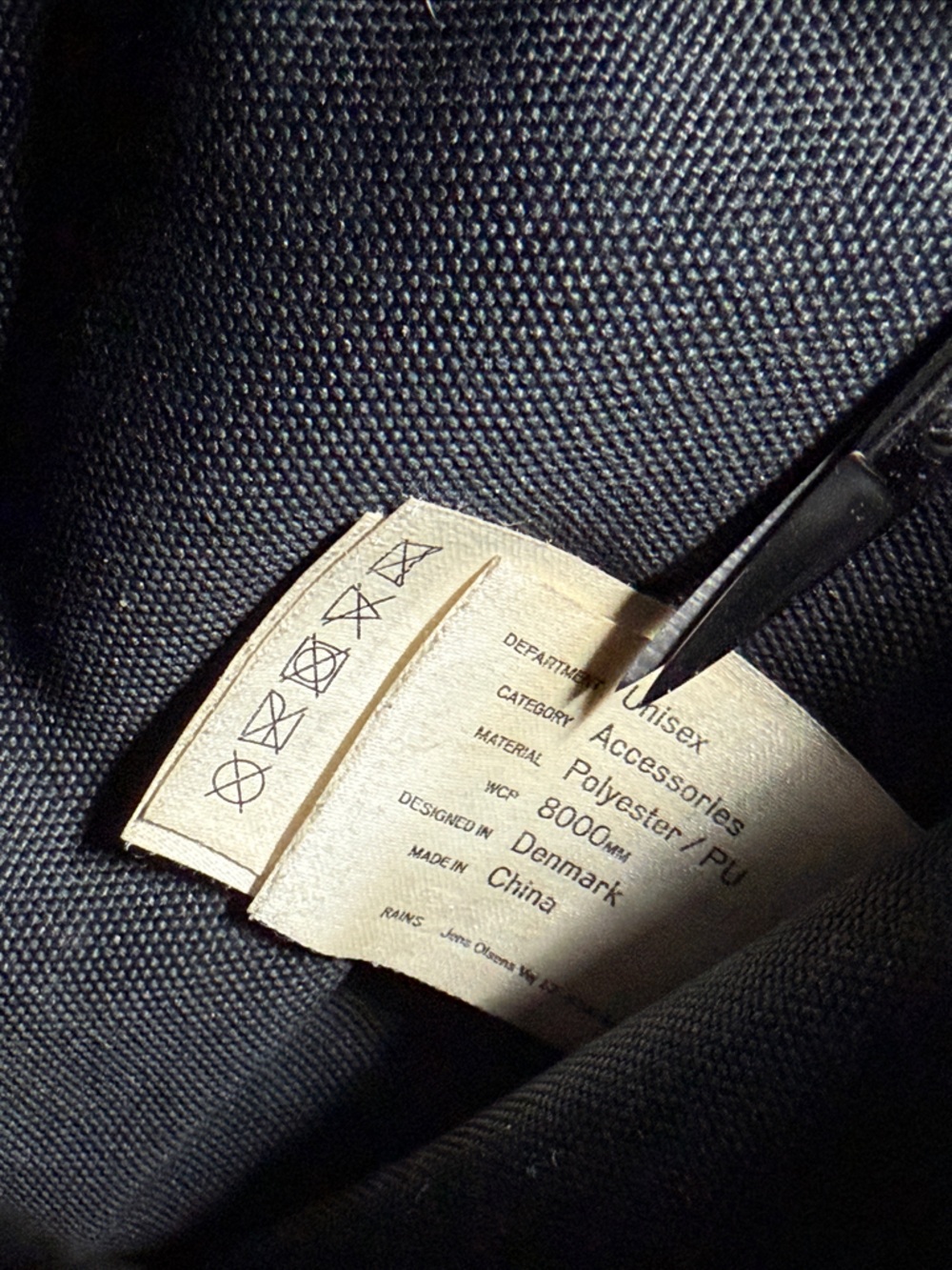Rains Black Waterproof Backpack Mini - Picture 9 of 12